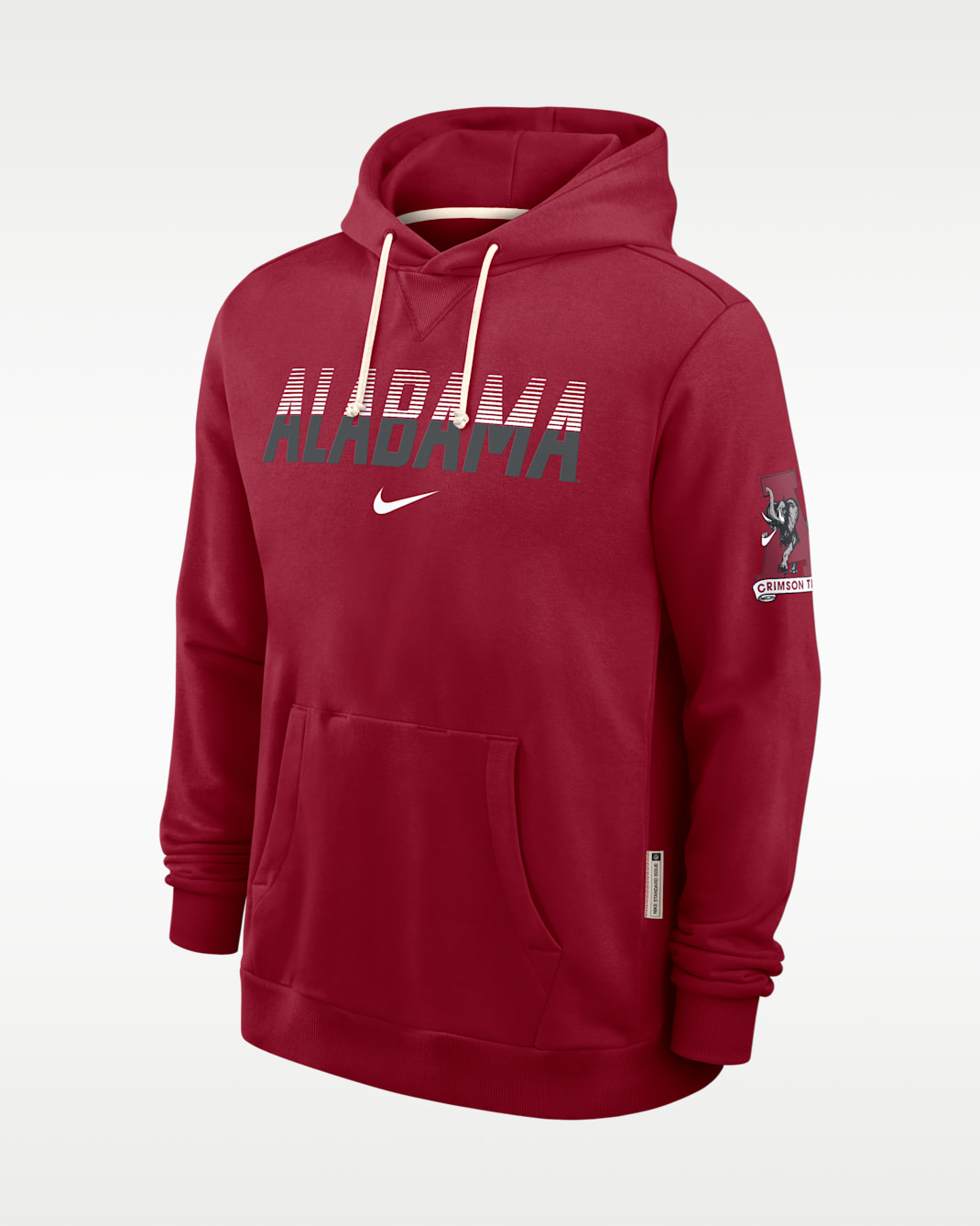 Sudadera con gorro sin cierre universitaria Nike Dri-FIT para hombre Alabama Sideline Standard Issue - Carmesí team