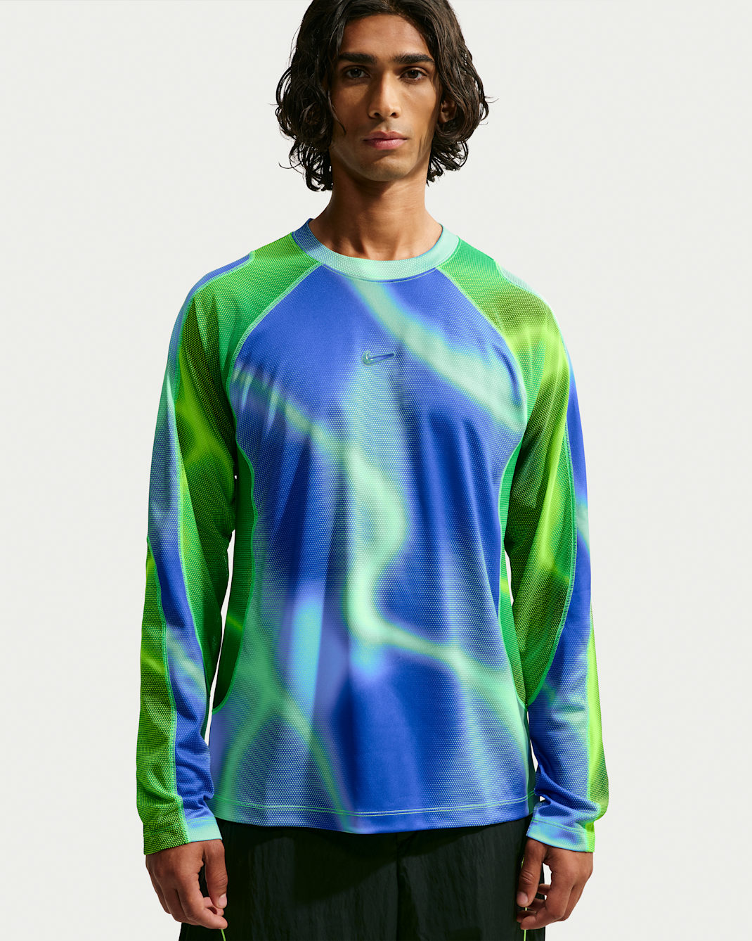 Nike Project F.R.O.G. Men's Dri-FIT Long-Sleeve Gleam Top - Old Royal/Illusion Green/Old Royal/Illusion Green