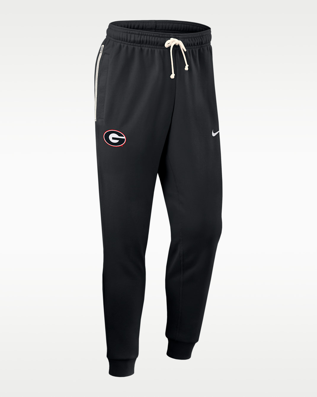 Pants universitarios Nike Dri-FIT entallados para hombre Georgia Sideline - Negro