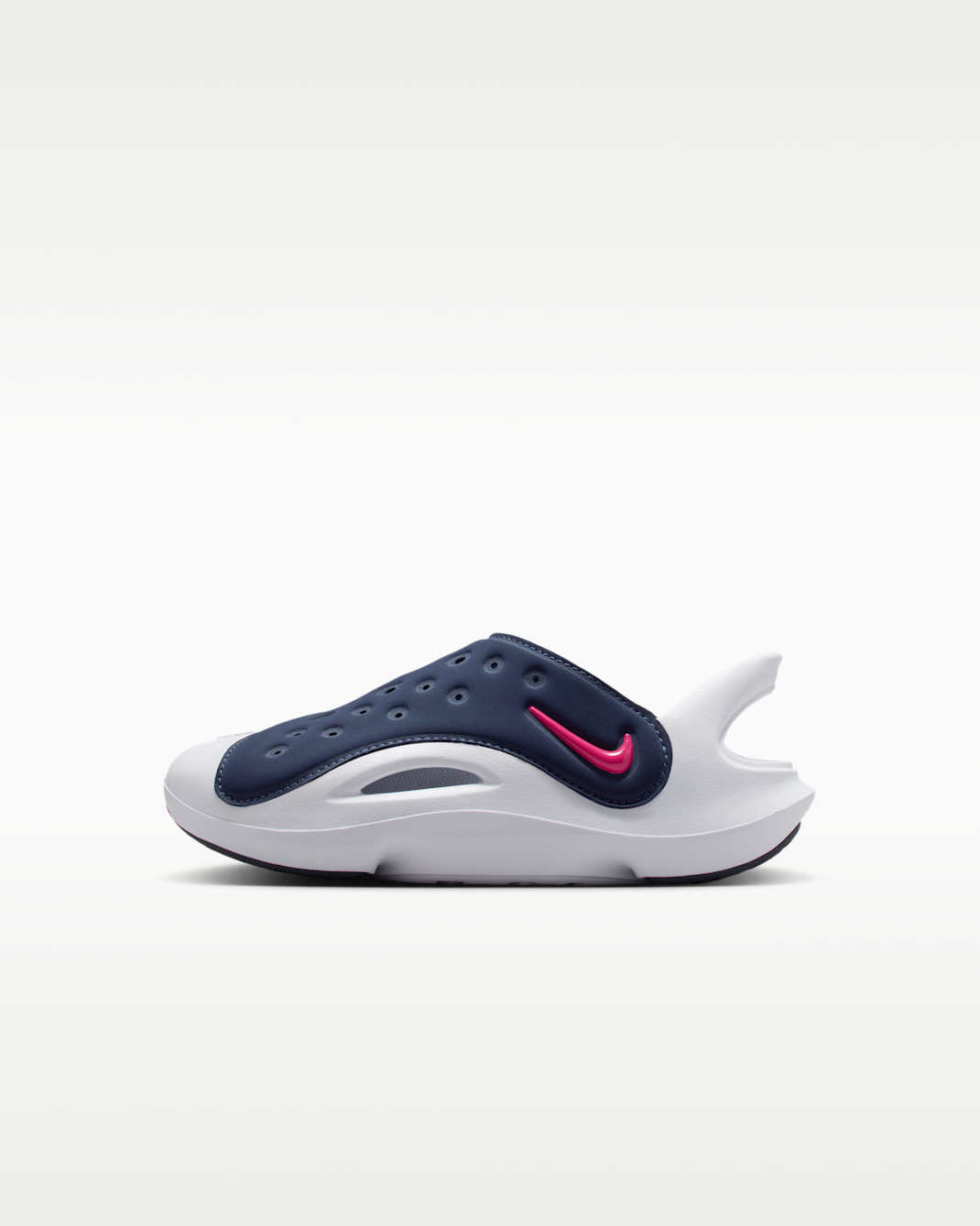 Nike Aqua Swoosh Younger Kids' Sandals - Midnight Navy/White/Rush Pink
