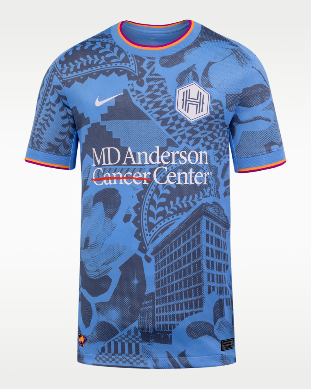 Houston Dash Stadium Away Big Kids' Nike Dri-FIT NWSL Replica Jersey - University Blue