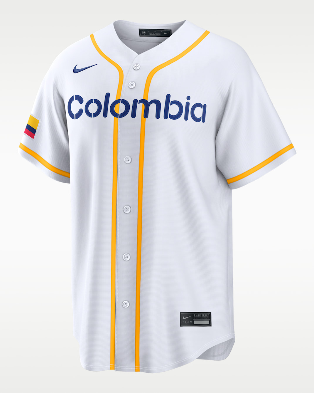 Jersey Nike Stadium para hombre Colombia National Baseball Team 2026 World Baseball Classic - Blanco