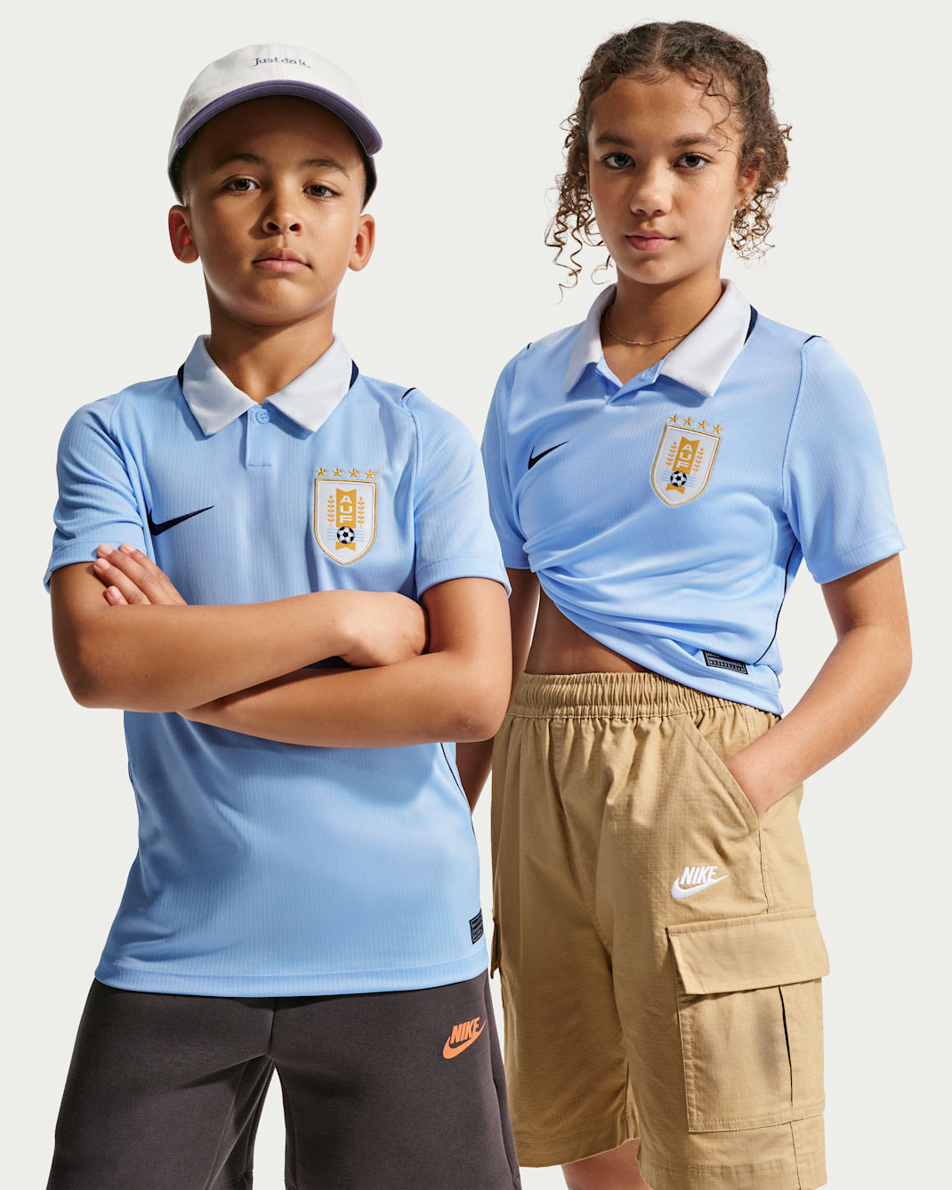 Uruguay 2026 Stadium Thuis Nike replicavoetbalshirt met Dri-FIT voor kids - Royal Tint/Obsidian