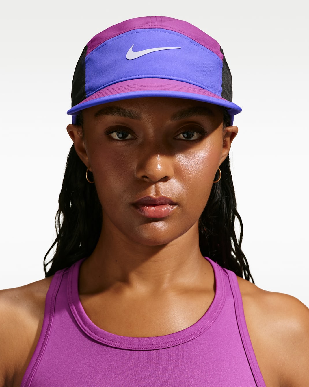 Ustruktureret Nike Fly Dri-FIT Swoosh-kasket - Persian Violet/Bold Berry/sort/Palest Purple
