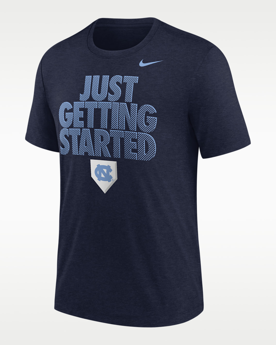 Playera de béisbol de manga corta para hombre Nike College (North Carolina Tar Heels) - Azul marino