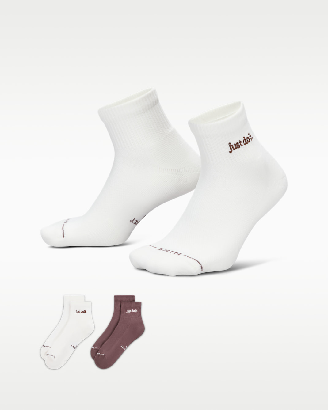 Nike Everyday Elevated Ankle Socks (2 Pairs) - Multi-Color