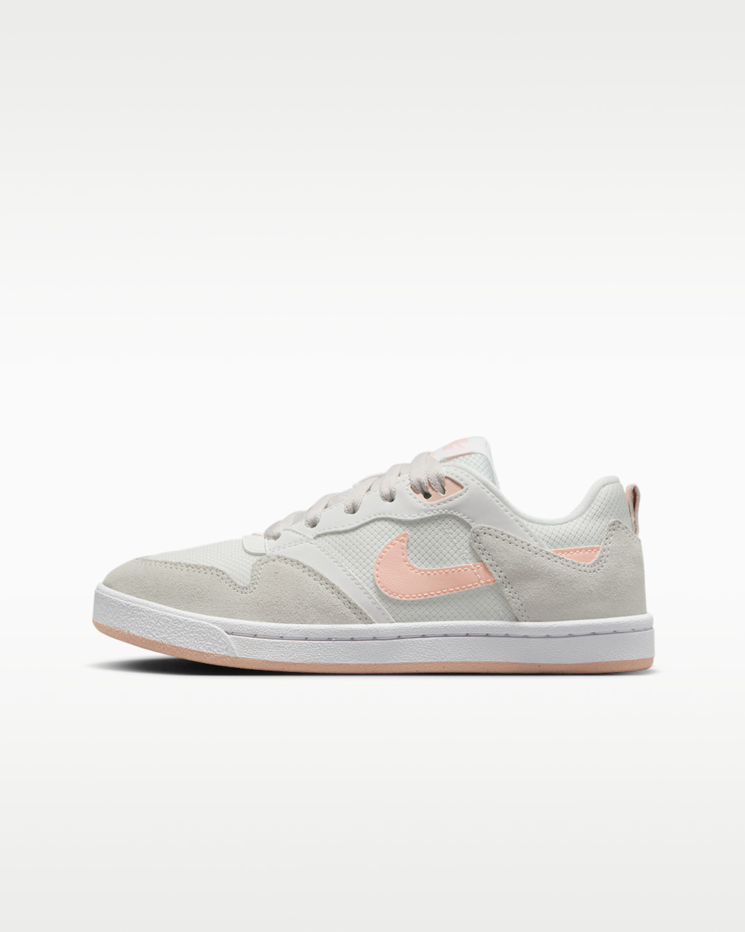 Nike SB Alleyoop Big Kids' Skate Shoes - Summit White/Summit White/White/Washed Coral
