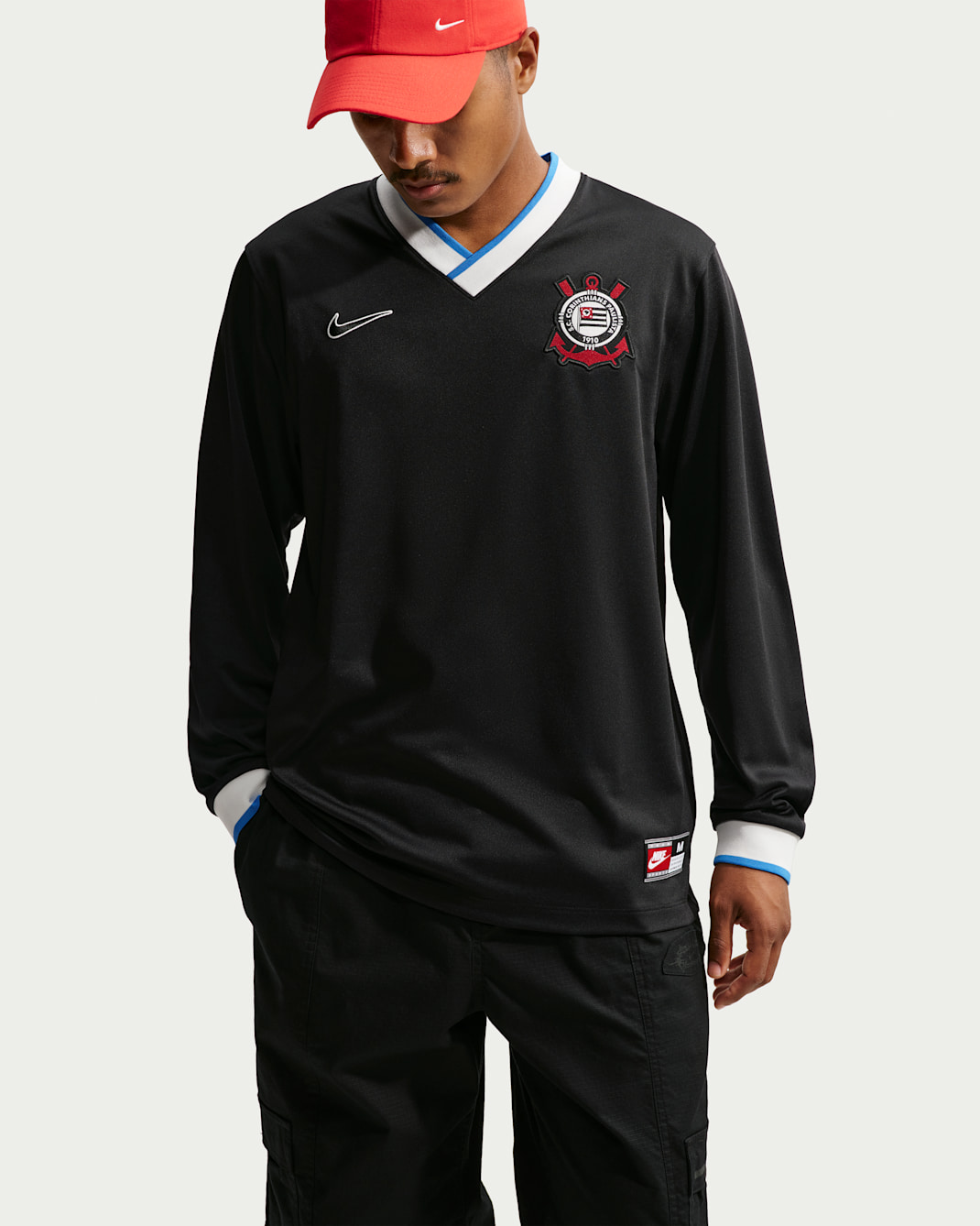 S.C. Corinthians Energy Third Men's Nike Dri-FIT Soccer Long-Sleeve Jersey