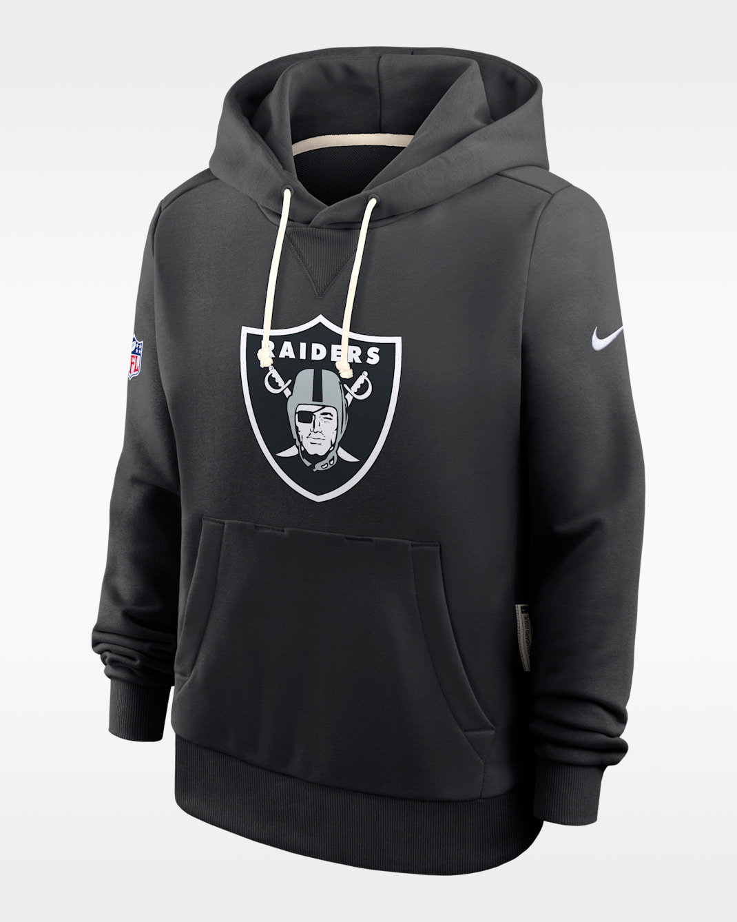 Las Vegas Raiders Sideline Women's Nike Dri-FIT NFL Pullover Hoodie - Black
