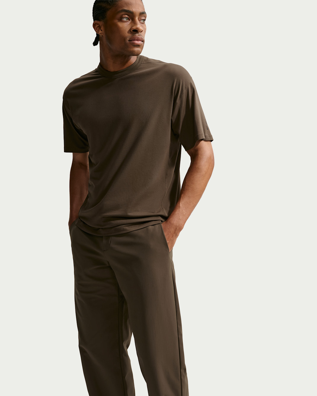 Nike 24.7 ImpossiblySoft Light Men's Dri-FIT Short-Sleeve T-Shirt - Dark Hazel/Black/Velvet Brown