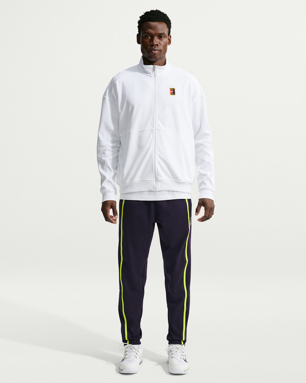NikeCourt Heritage Men's Tennis Pants - Purple Dynasty/Lemon Venom