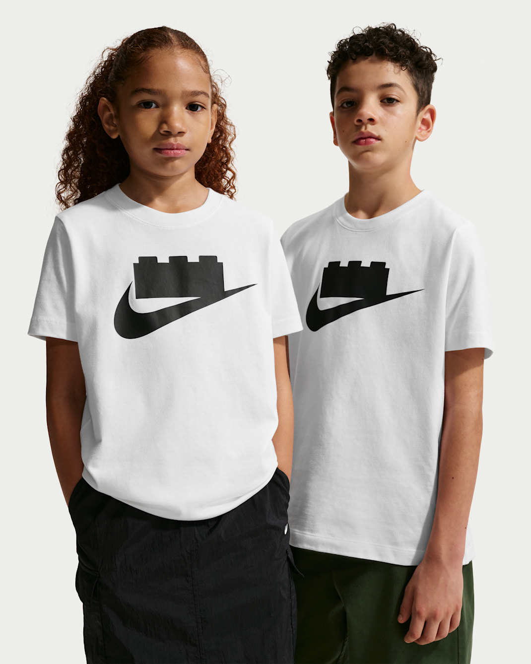 Nike x LEGO® Collection Older Kids' Logo T-Shirt - White/Black