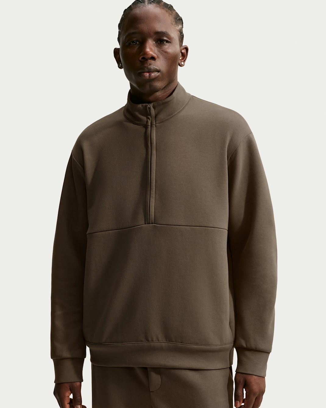 Maglia con zip a metà lunghezza Dri-FIT Nike 24.7 ImpossiblySoft – Uomo - Dark Hazel/Nero/Velvet Brown
