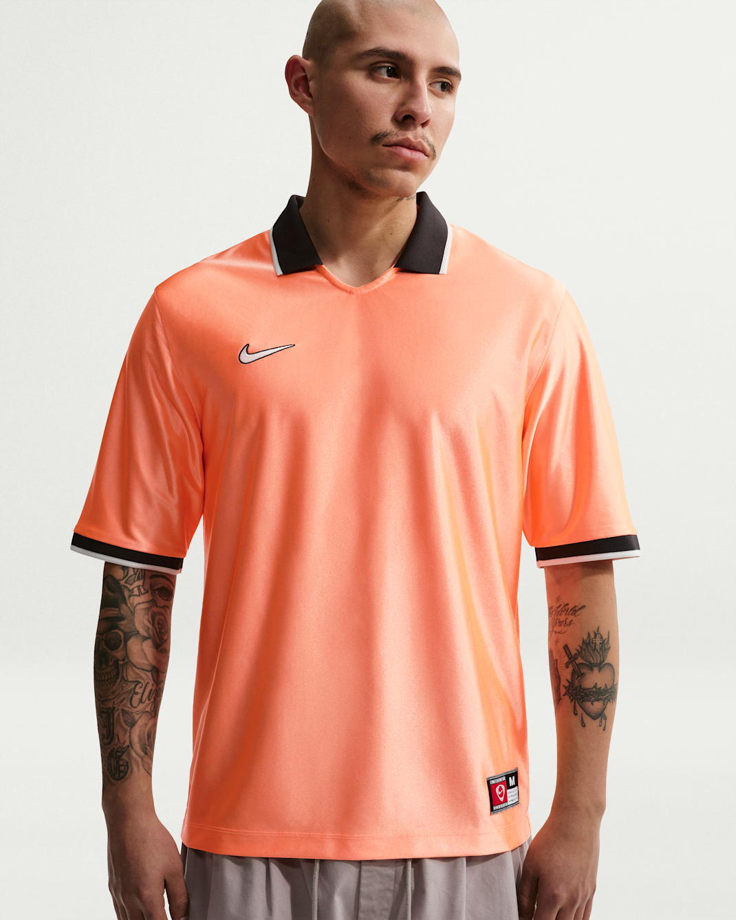 Nike Energy Men's Dri-FIT Short-Sleeve Soccer Top - Orange Pulse/Off Noir/Summit White/Summit White