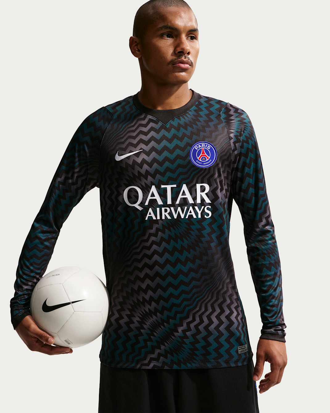 Maillot de foot Replica Nike Dri-FIT Paris Saint-Germain 2026/27 Stadium Gardien de but pour homme - Noir/Blanc