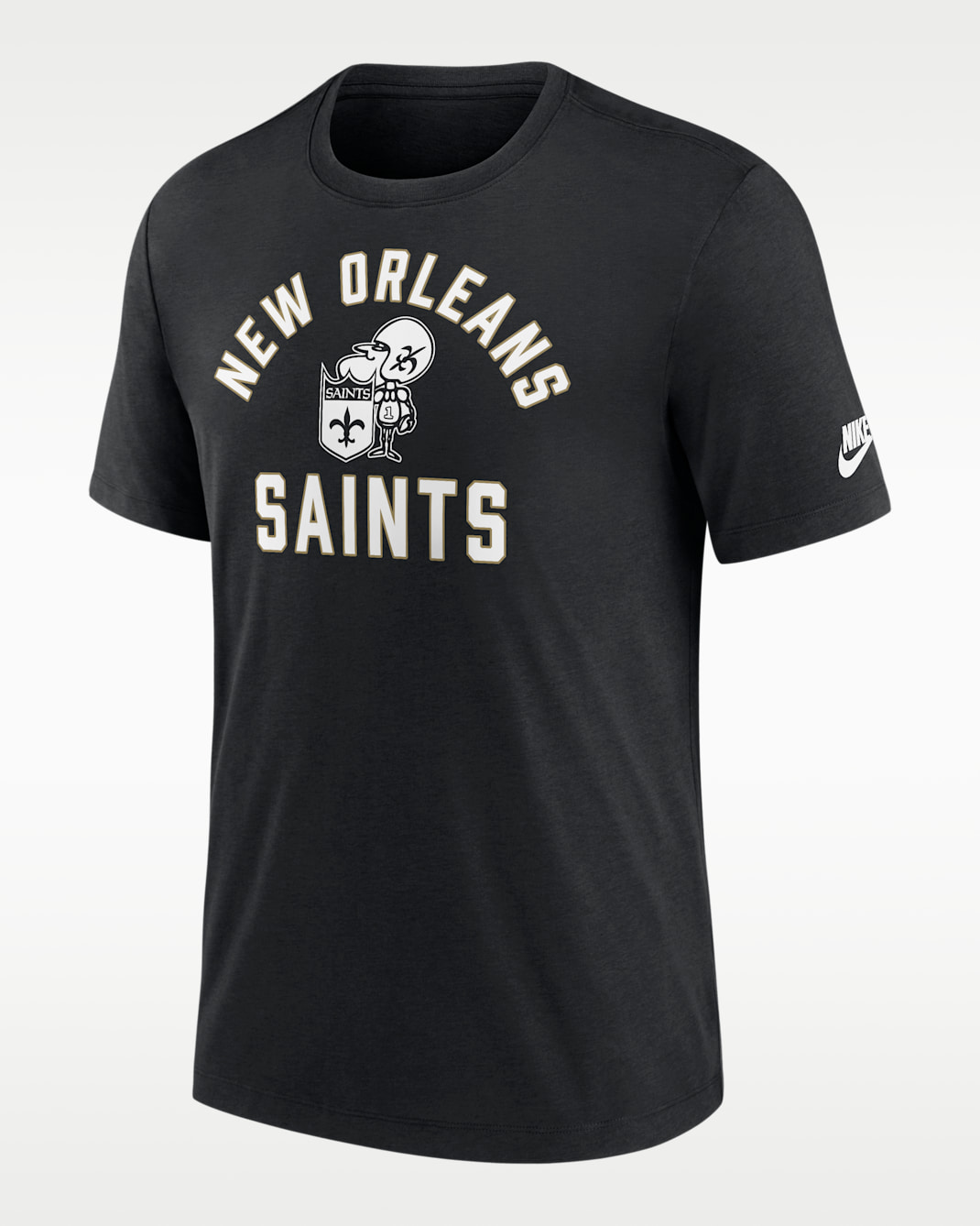 New Orleans Saints Favorable Timeline Men's Nike NFL T-Shirt - Black