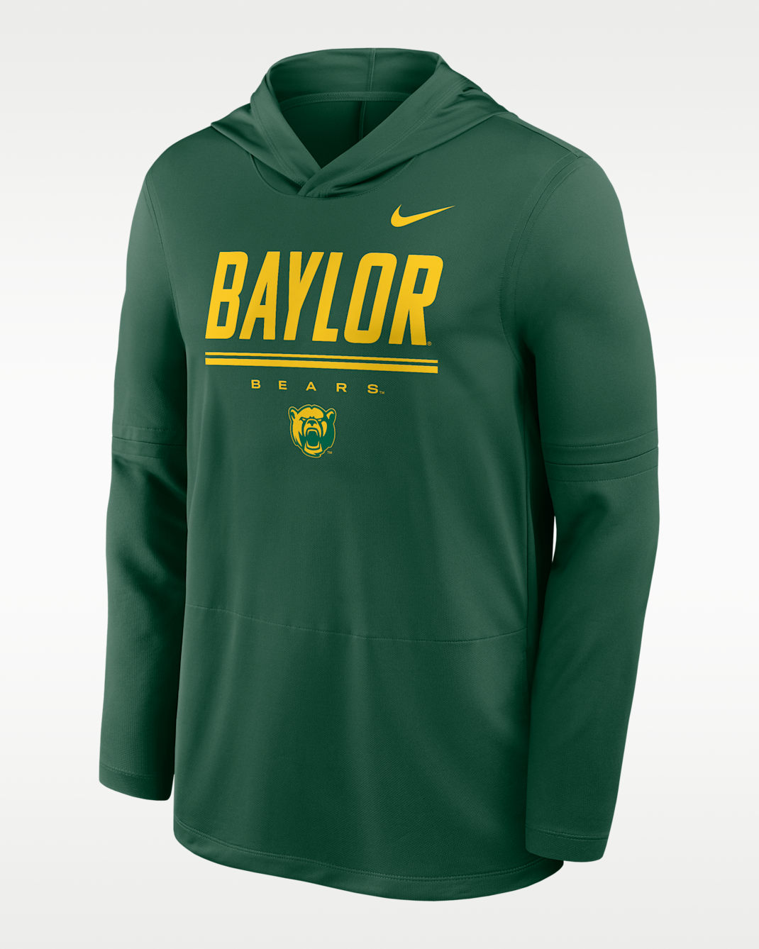 Nike College (Baylor) Men's Dri-FIT Lightweight Hoodie - Gorge Green