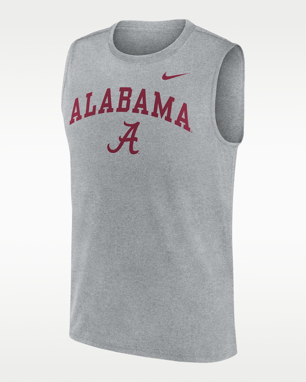 Alabama Primetime Arch Legend Men's Nike Dri-FIT College Muscle Tank Top - Grey