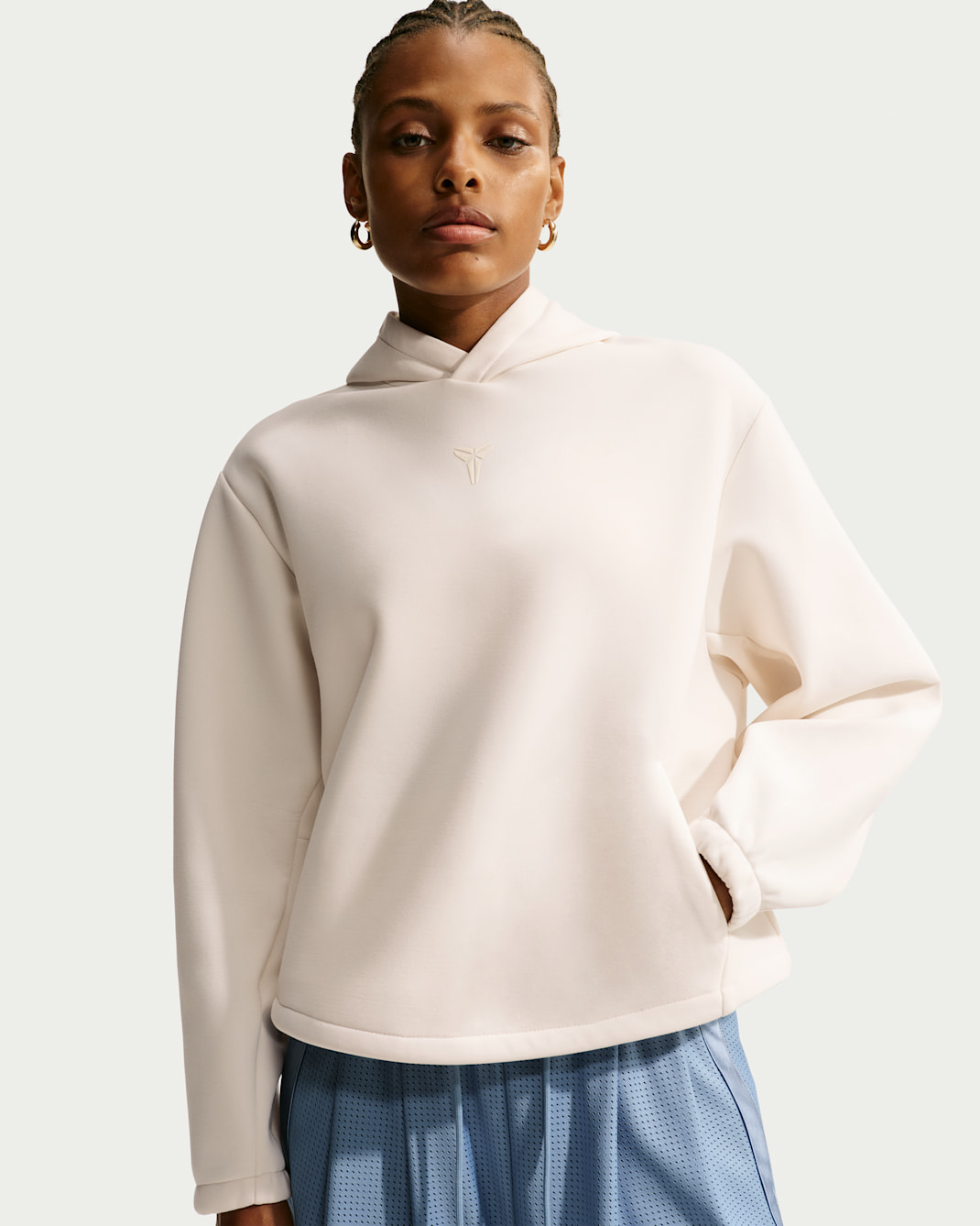 Kobe Women's Dri-FIT Pullover Basketball Hoodie - Pale Ivory/Pale Ivory