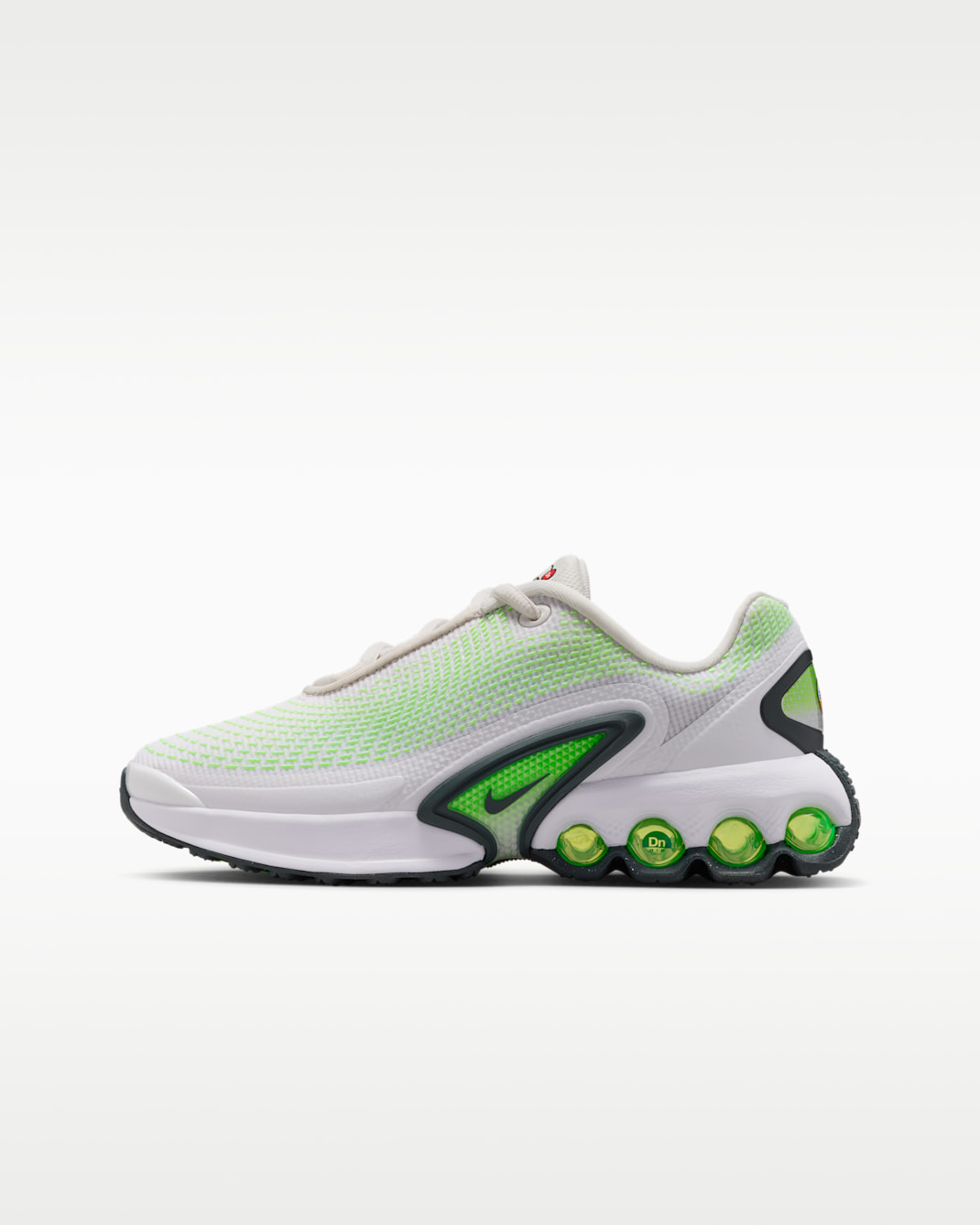 Tenis para niños grandes Nike Air Max Dn - Tinte platino/Verde strike/Blanco/Alga