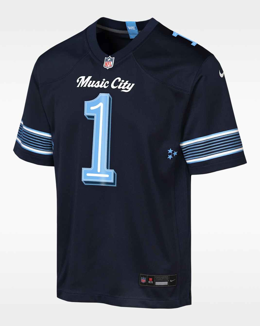 Jersey Nike de la NFL Game para niños talla grande Cameron Ward Tennessee Titans Rivalries Collection - Azul marino