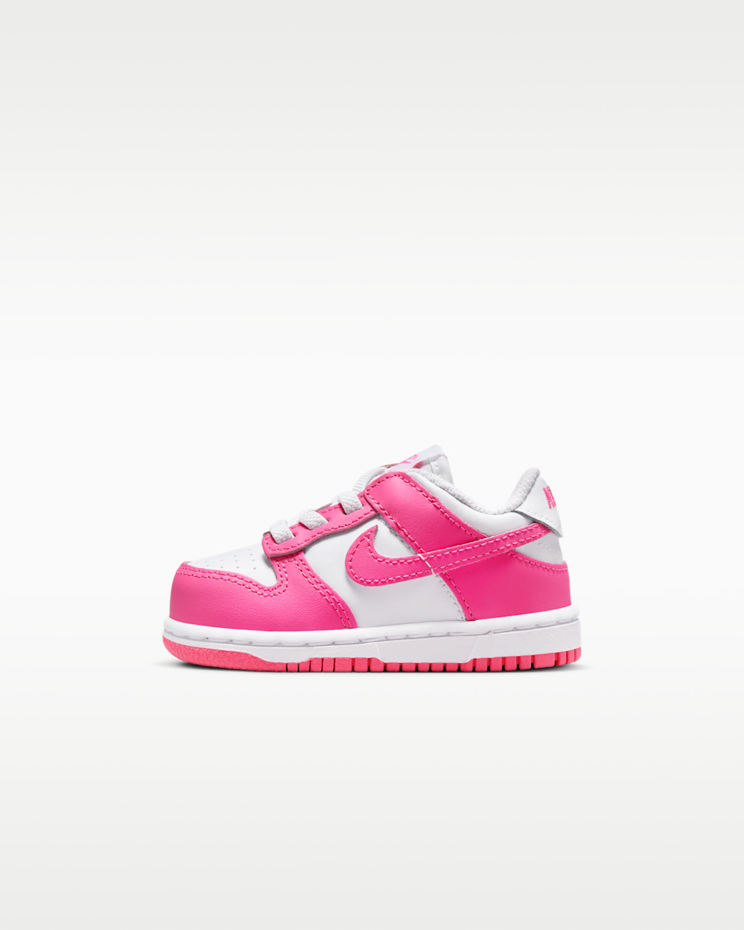 Nike Dunk Low Baby/Toddler Shoes - White/Pink/Laser Fuchsia
