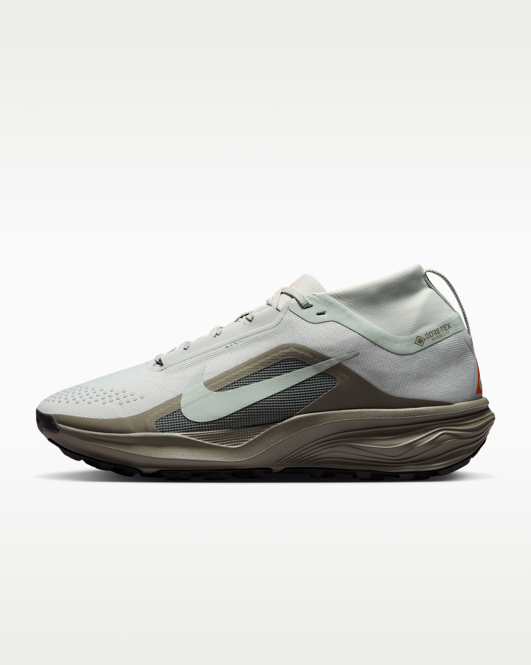 ACG Pegasus Trail GORE-TEX Men's Waterproof Trail Running Shoes - Light Silver/Light Army/Safety Orange/Light Silver