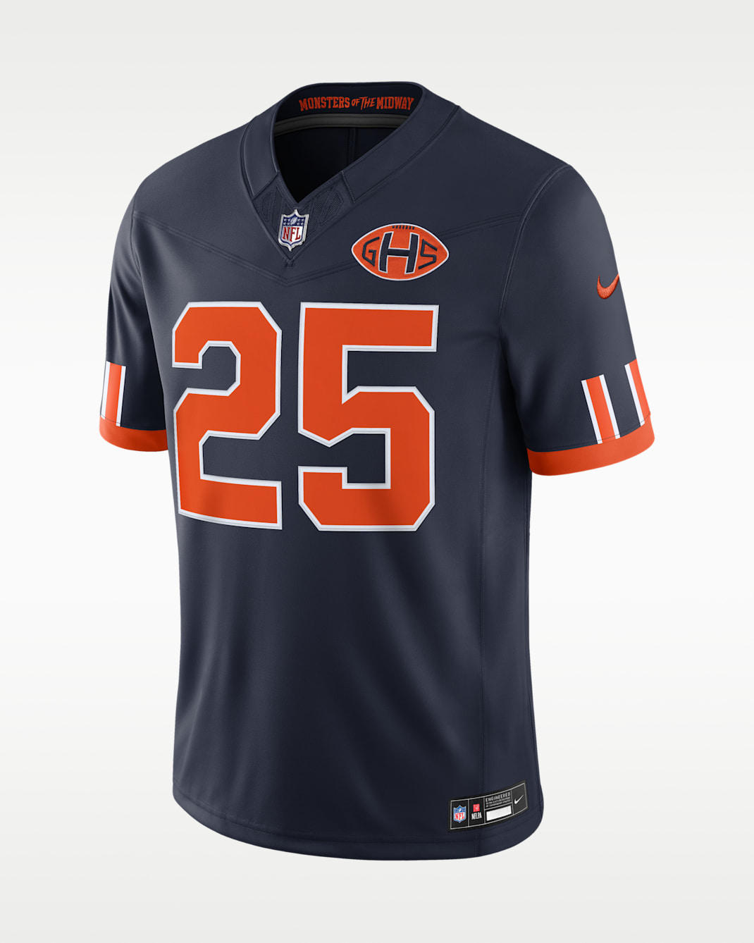 Kyle Monangai Chicago Bears Rivalries Collection Men's Nike Dri-FIT NFL Limited Jersey - Navy