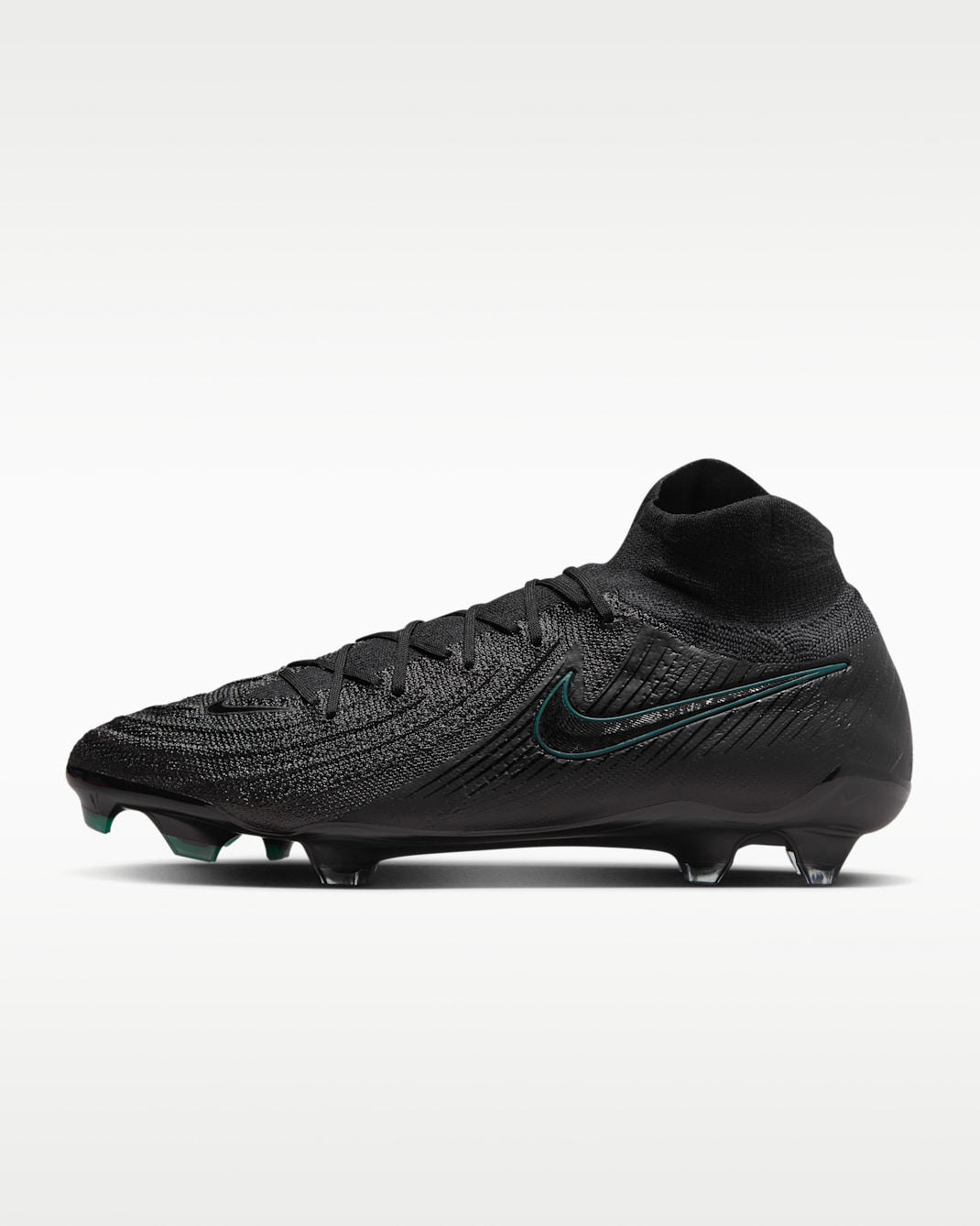 Nike Phantom Luna 2 Elite Firm-Ground High-Top Football Boot - Black/Deep Jungle/Black