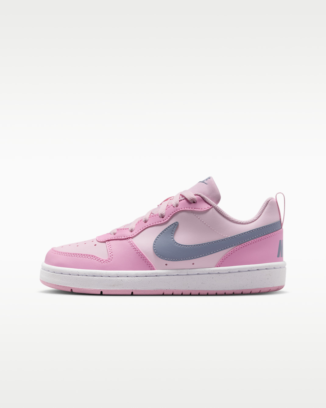 Nike Court Borough Low Recraft Older Kids' Shoes - Pink Foam/Pink Rise/White/Ashen Slate