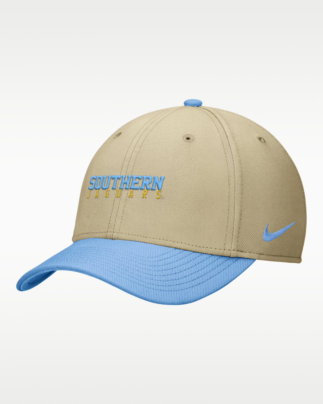 Southern University and A&M SwooshFlex Nike Dri-FIT College Cap - Parachute Beige