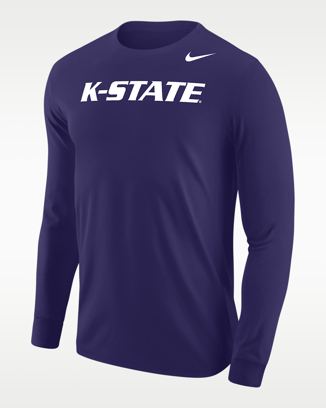 Kansas State Wildcats Men's Nike Football Long-Sleeve T-Shirt - New Orchid