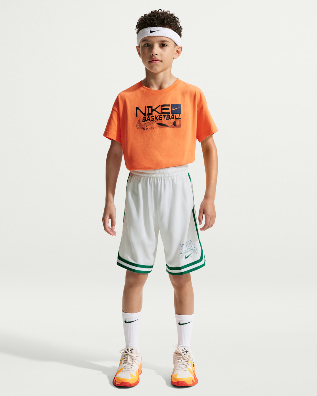 Nike DNA Big Kids' (Boys') Dri-FIT Basketball Shorts - White/Malachite