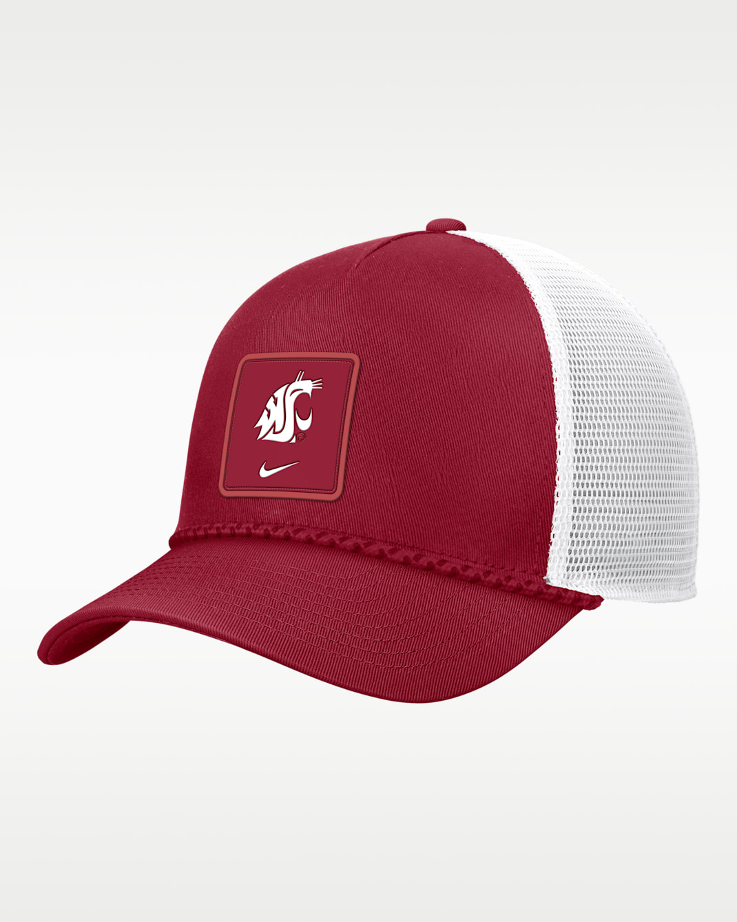 Washington State Sideline Rope Men's Nike College Trucker Adjustable Hat - Crimson