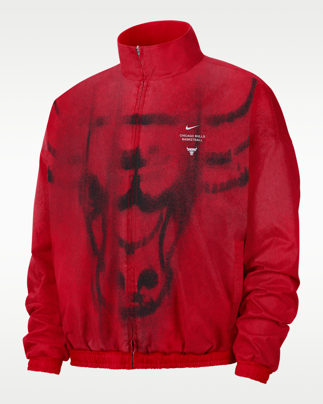 Chicago Bulls Nike Standard Issue Men's Woven Basketball Jacket - University Red/Black