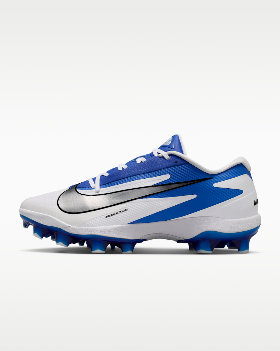 Nike Diamond Standout MCS Baseball Cleats - White/Hyper Royal/Metallic Silver