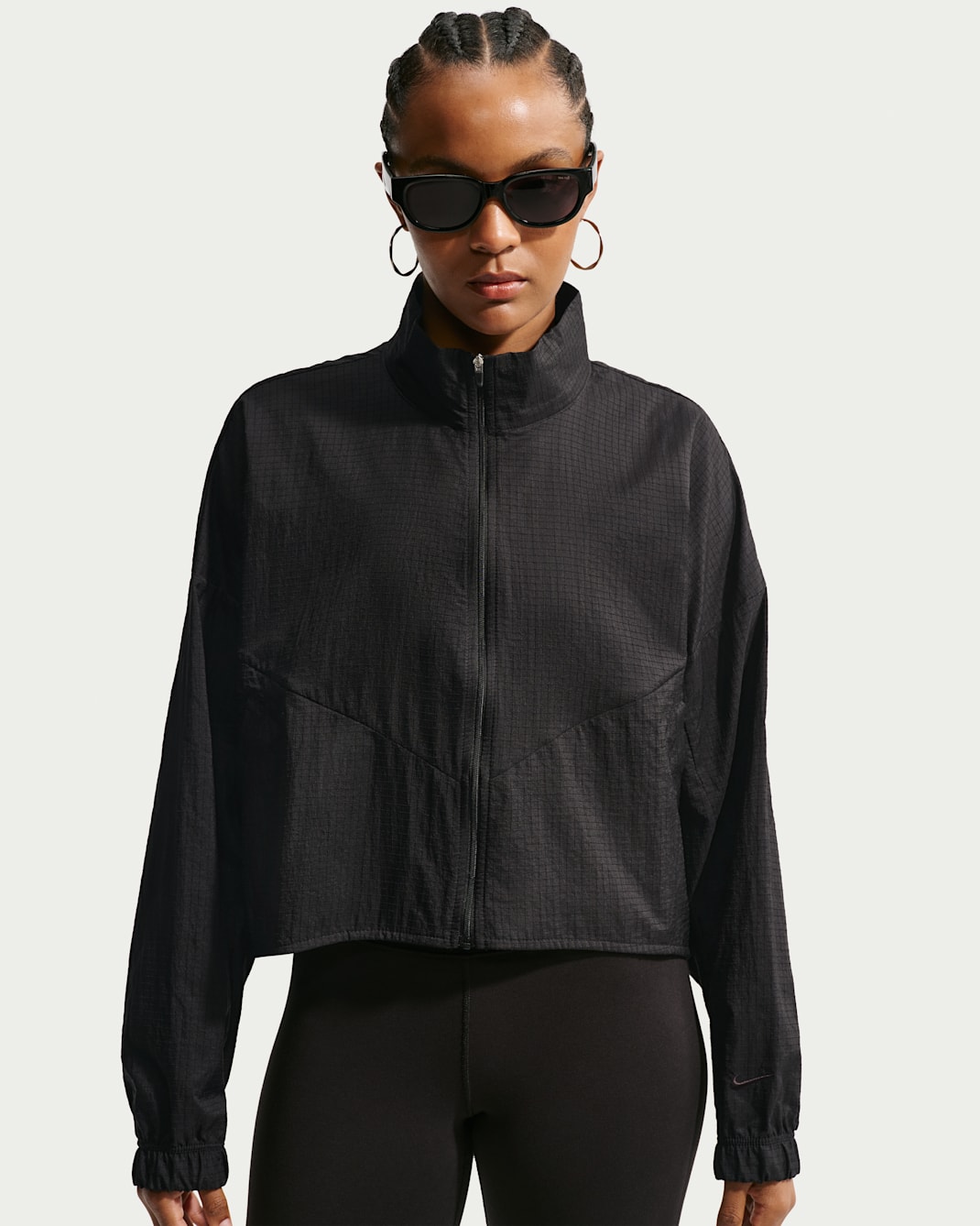 Chamarra ligera de ripstop oversized para mujer Nike Sportswear - Negro/Negro