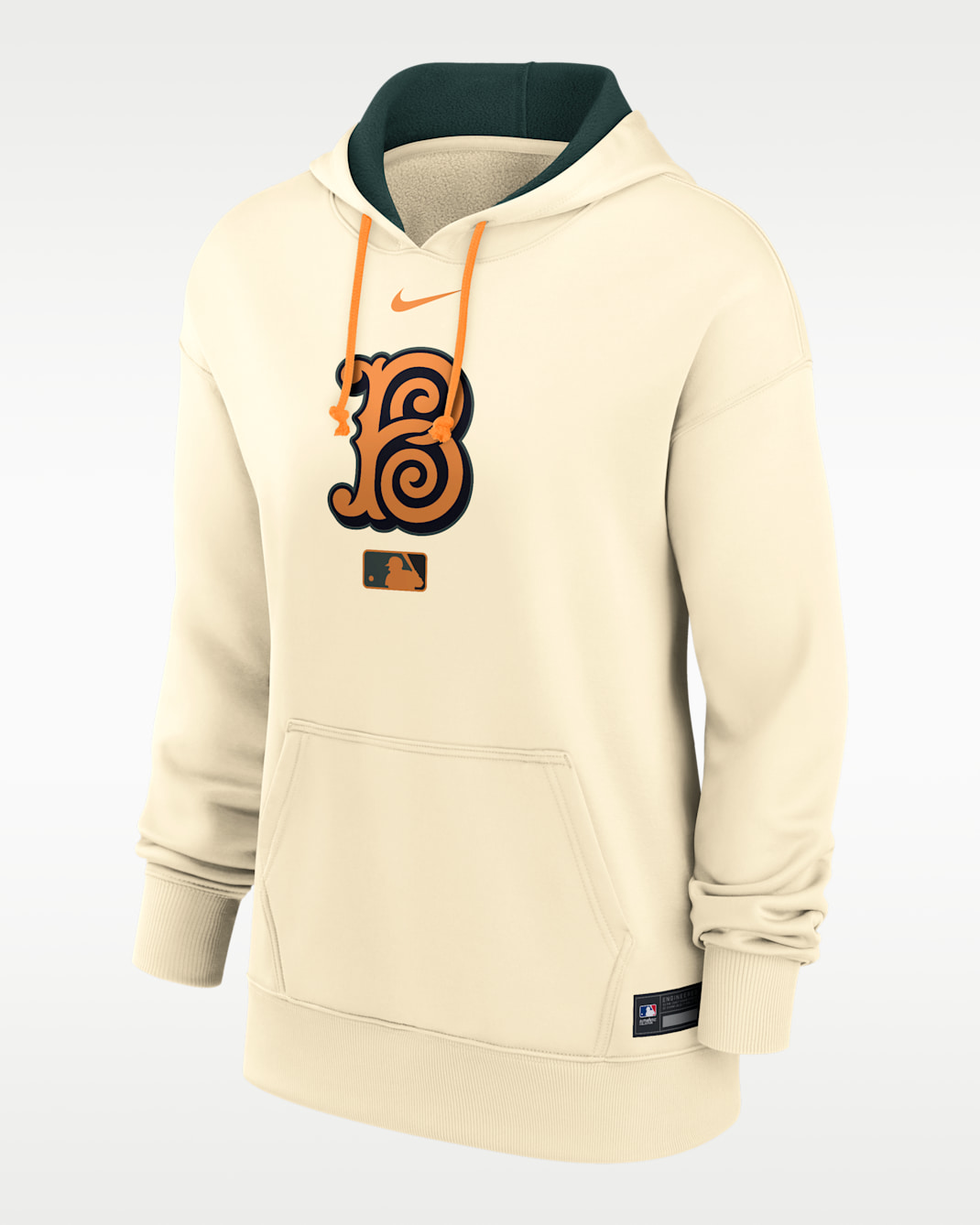 Baltimore Orioles Authentic Collection City Connect Women's Nike Therma MLB Pullover Hoodie - Cream
