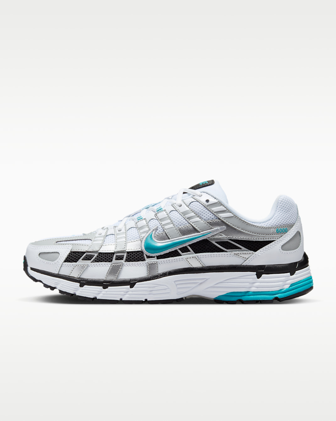 รองเท้า Nike P-6000 - ขาว/Metallic Silver/ดำ/Dusty Cactus