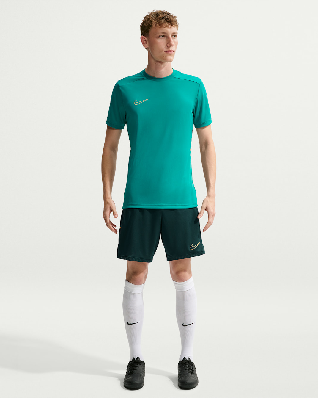 Nike Academy Nike Dri-FIT voetbalshorts voor heren - Midnight Spruce/Midnight Spruce/Elemental Gold/Metallic Gold