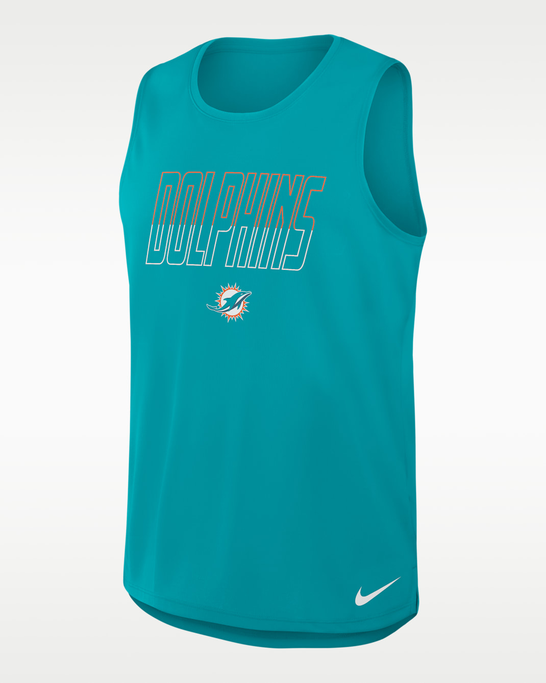Miami Dolphins Men's Nike Dri-FIT NFL Tank Top - Aqua