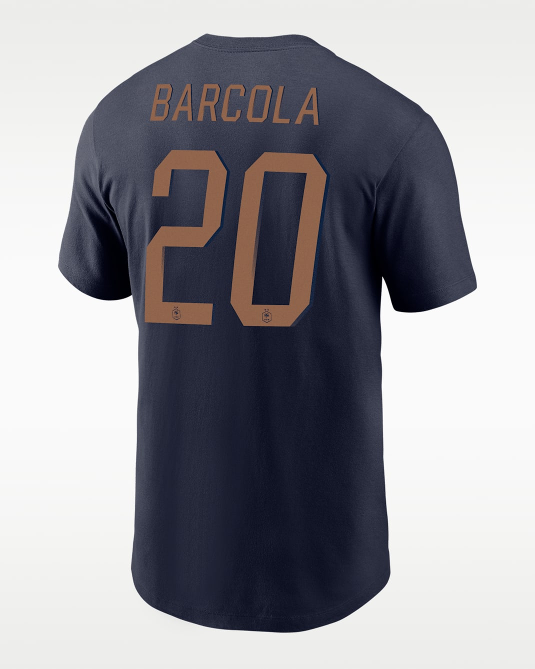 Bradley Barcola FFF Men's Nike Soccer T-Shirt - College Navy