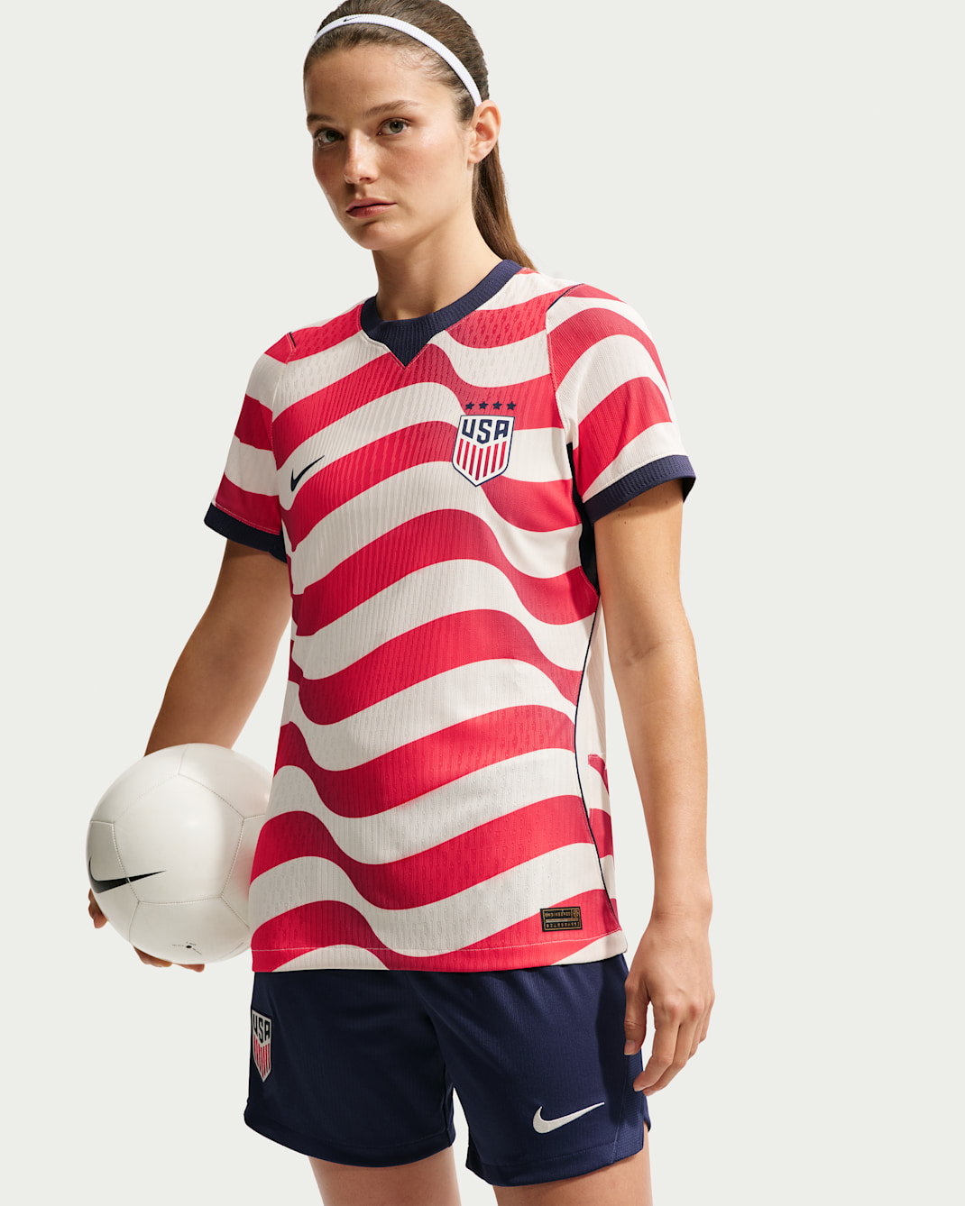 USMNT 2026 Match Home Women's Nike Aero-FIT Soccer Authentic Jersey - Sail/Midnight Navy/Midnight Navy/Midnight Navy