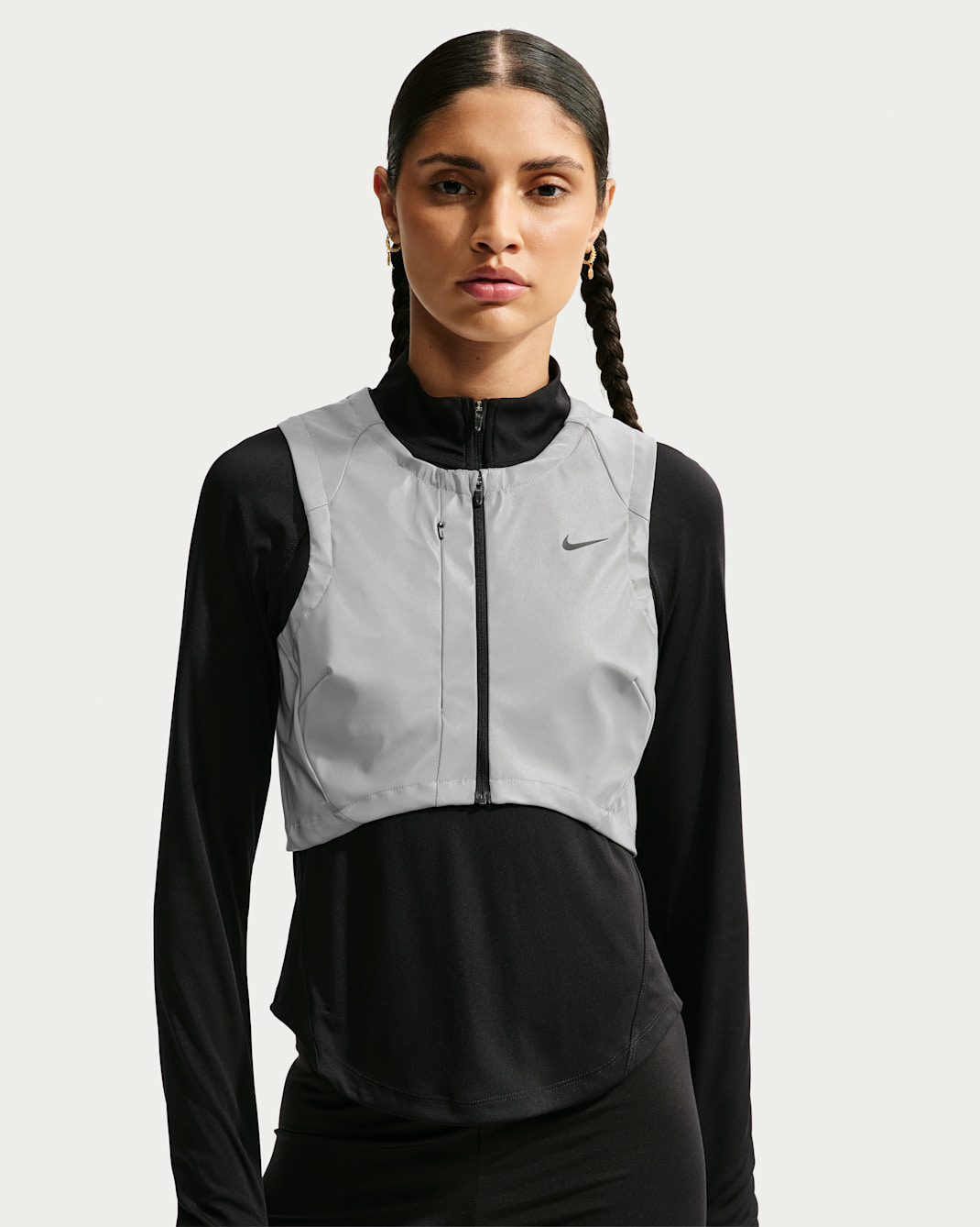 Nike Swift Flash Women's Running Gilet - Metallic Cool Grey/White/Black