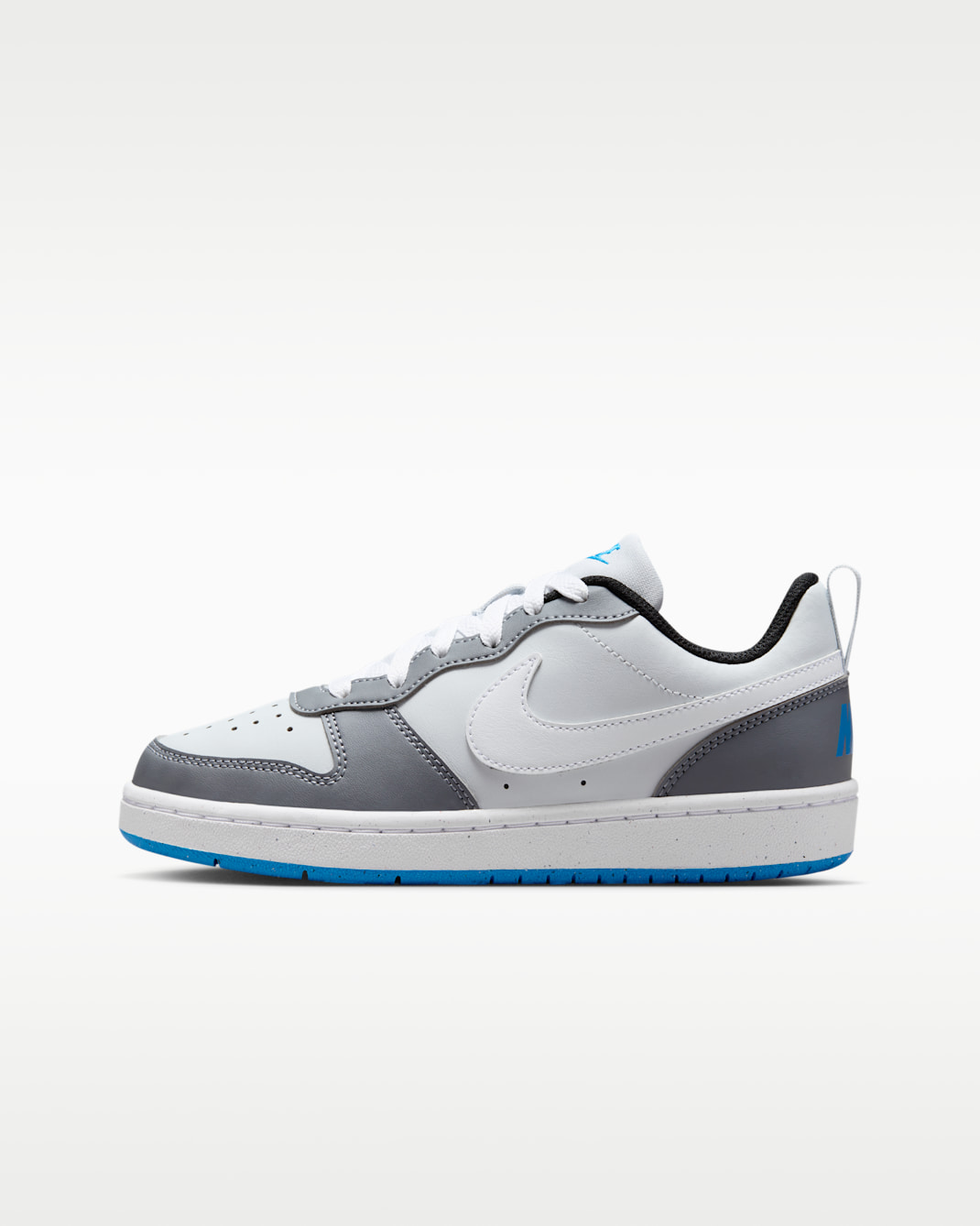 Nike Court Borough Low Recraft Big Kids' Shoes - Pure Platinum/Cool Grey/Photo Blue/White