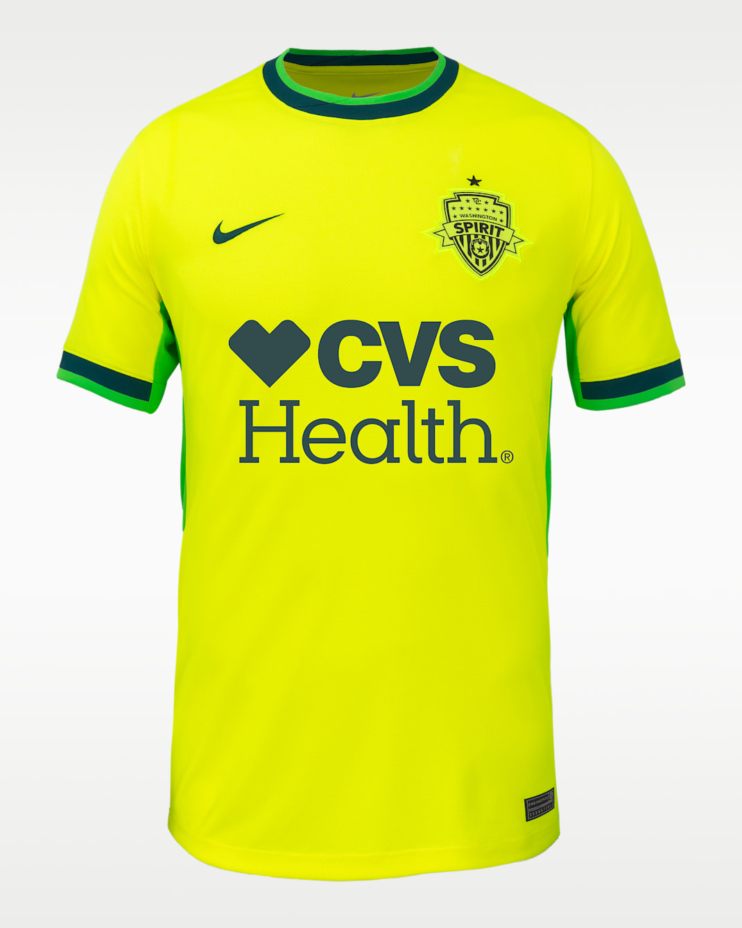 Trinity Rodman Washington Spirit 2025 Stadium Away Men's Nike Dri-FIT NWSL Replica Jersey - Lemon Venom/Deep Teal