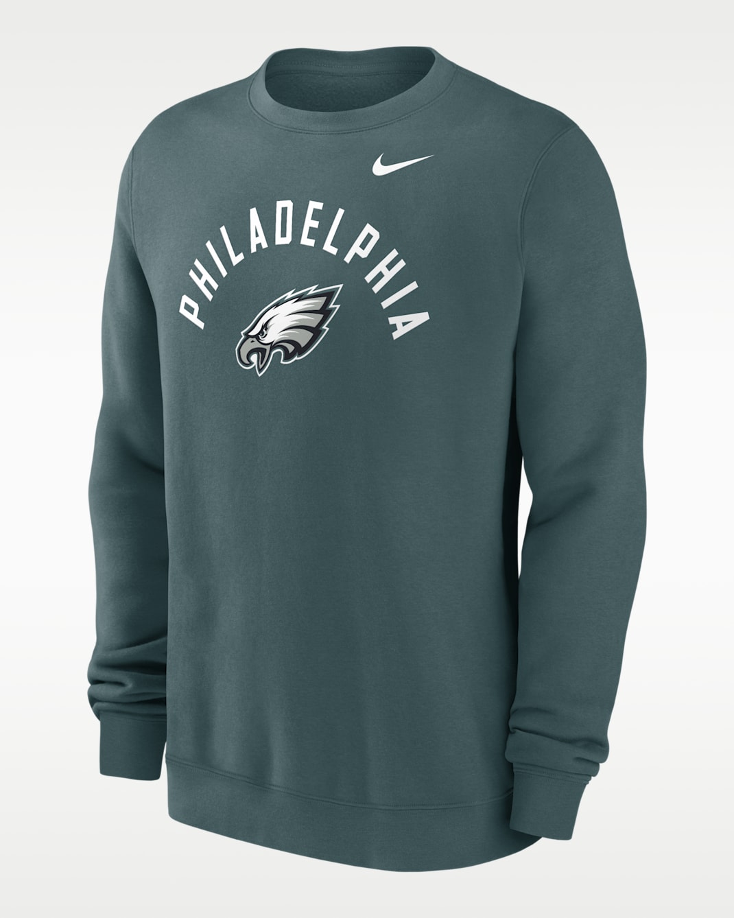 Philadelphia Eagles Club Men's Nike NFL Pullover Crew - Teal