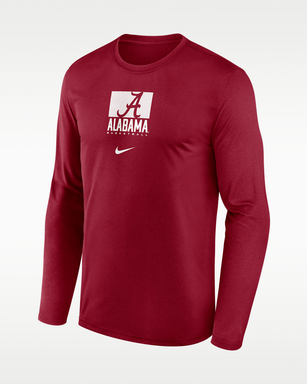 Alabama Courtside Men's Nike Dri-FIT College Long-Sleeve T-Shirt - Team Crimson