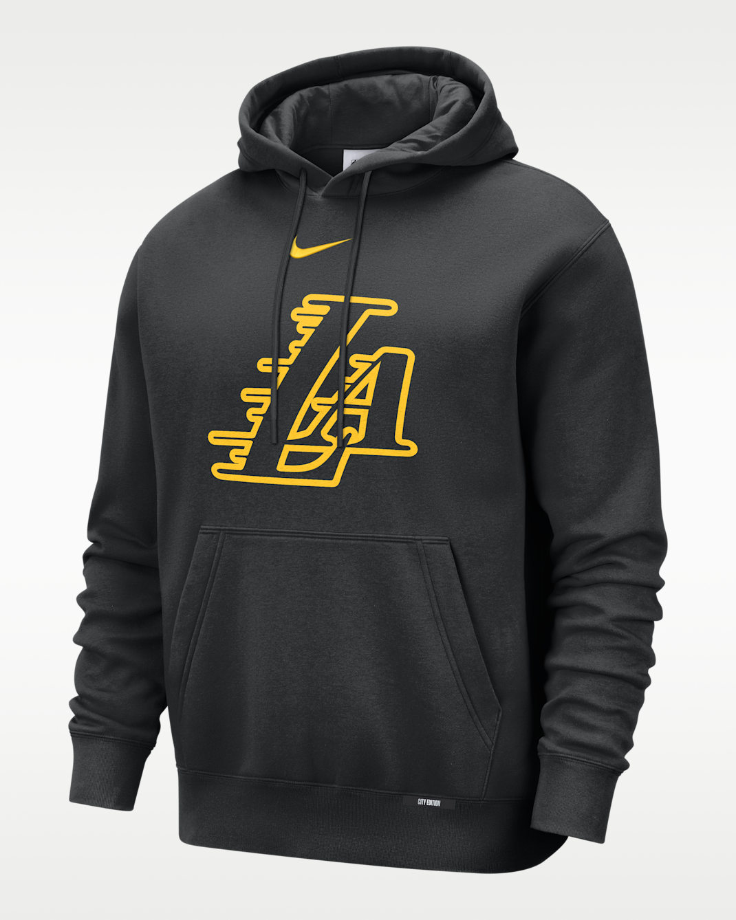 Los Angeles Lakers City Edition Men's Nike Club Hoodie - Black