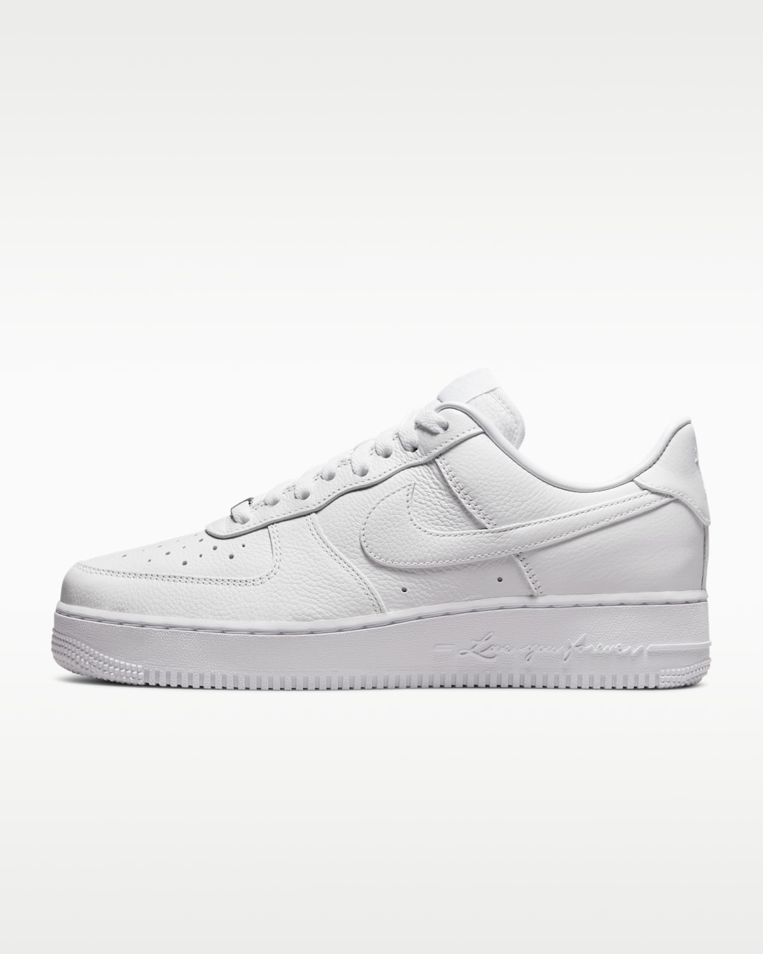 NOCTA Air Force 1 Low Men's Shoes - White/White/Cobalt Tint/White